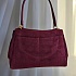 Замшевая сумка Balenciaga Rodeo 28x20 см - Cherry