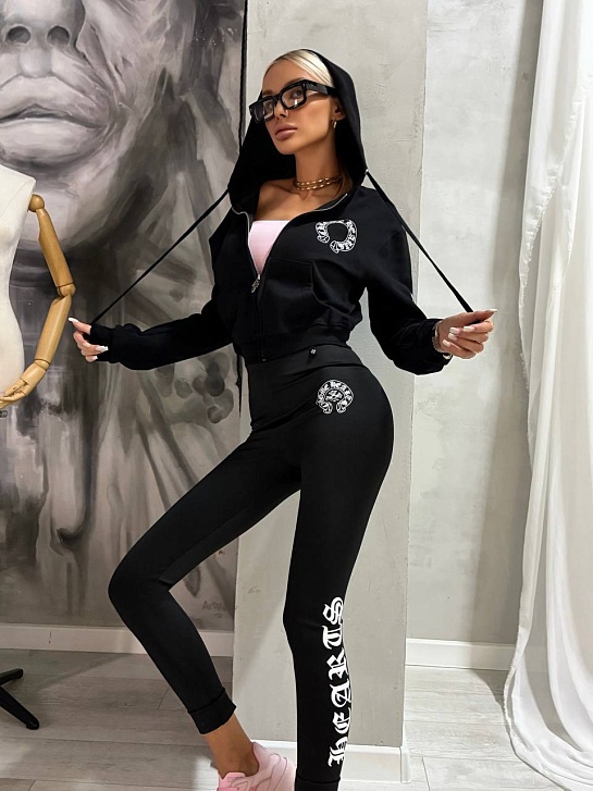 Женская кофта на молнии Chrome Hearts premium
