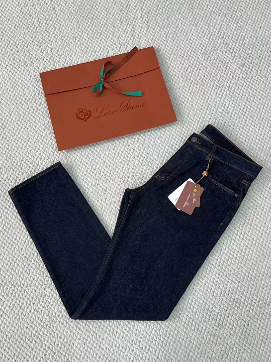 Мужские тёмно-синие джинсы Loro Piana Premium