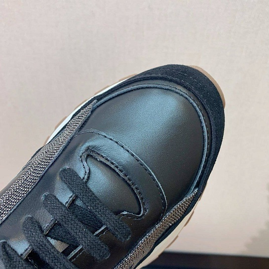 Женские кожаные кроссовки Brunello Cucinelli premium