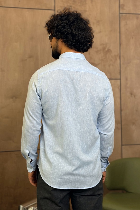 Мужская рубашка Роlо Ralрh Lаurеn голубого цвета