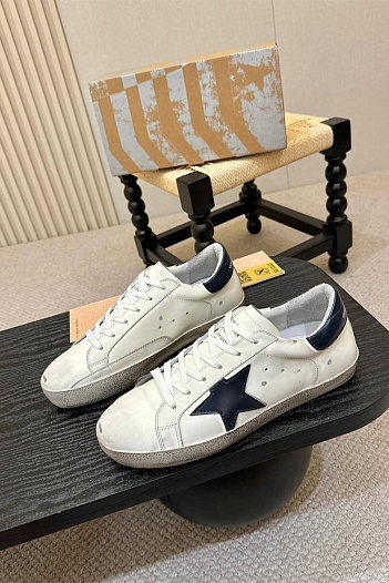 Мужские кожаные кроссовки Golden Goose Super-Star   