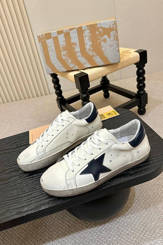 Мужские кожаные кроссовки Golden Goose Super-Star