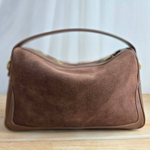 Замшевая сумка Yves Saint Laurent 29x18 см   