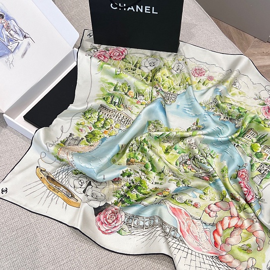 Платок Chanel premium 87x86 см