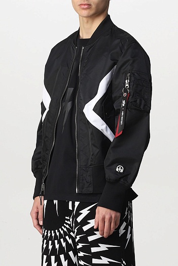Мужской двусторонний бомбер Neil Barrett x Alpha Industries Reversible   