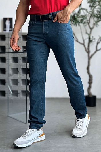 Мужские джинсы Canali regular fit - Navy   