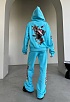 Голубой женский костюм Balenciaga