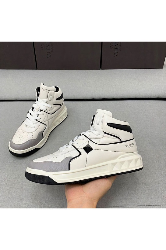 Кожаные кроссовки Valentino Garavani One Stud high top