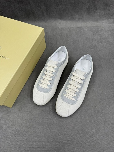 Мужские замшевые кроссовки Brunello Cucinelli   