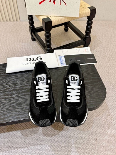 Мужские кроссовки Dolce & Gabbana Cushion - Black   