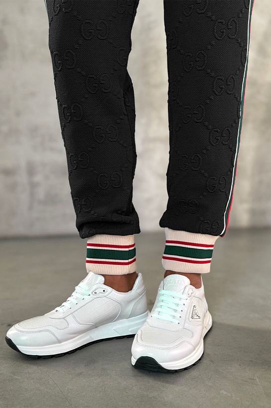 Чёрный спортивный костюм Gucci GG jacquard