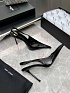 Женские кожаные туфли на каблуке Yves Saint Laurent premium