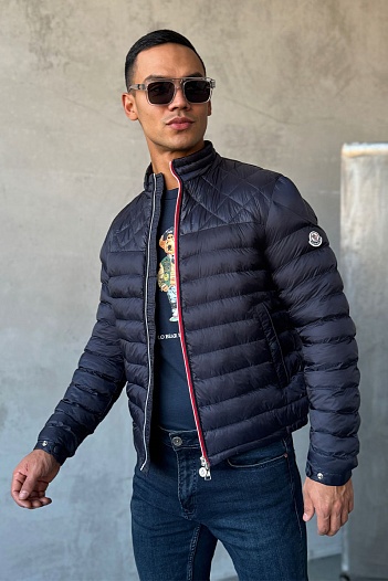 Мужская тёмно-синяя куртка Moncler Benamou   
