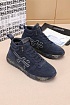 Замшевые кроссовки с мехом Premiata high-top - Navy