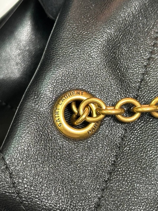 Кожаная сумка Yves Saint Laurent Jamie Premium 28x28x6 см - Black