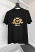 Чёрная футболка Versace Coupe Blason embroidered