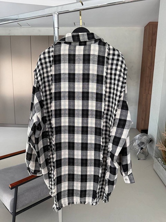 Женская рубашка в клетку Chrome Hearts premium