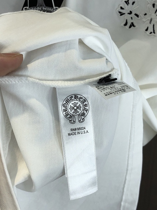 Белая оверсайз футболка Chrome Hearts Premium