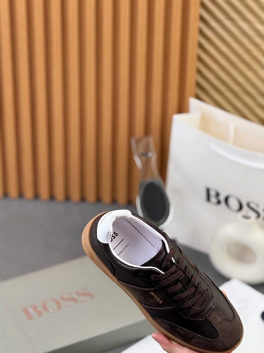 Комбинированные кроссовки Hugo Boss Brandon - Brown