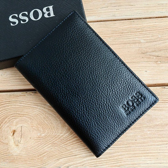 Кожаная обложка для паспорта Hugo Boss
