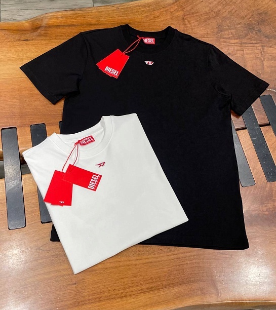 Мужская чёрная футболка Diesel T-Diegor-D