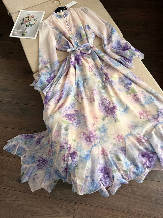 Женское платье с цветочным принтом Zimmermann premium