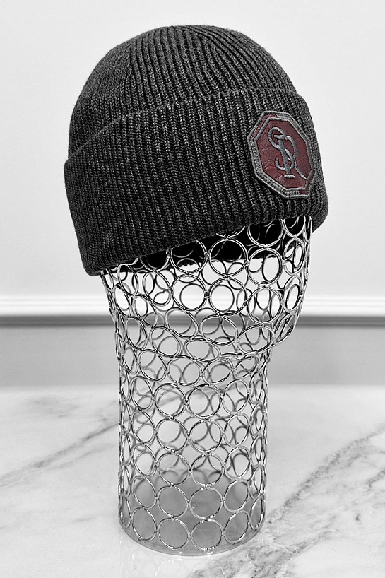 Шапка Stefano Ricci logo-embroidered - Dark Grey