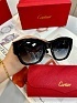 Солнцезащитные очки Cartier с чёрными линзами