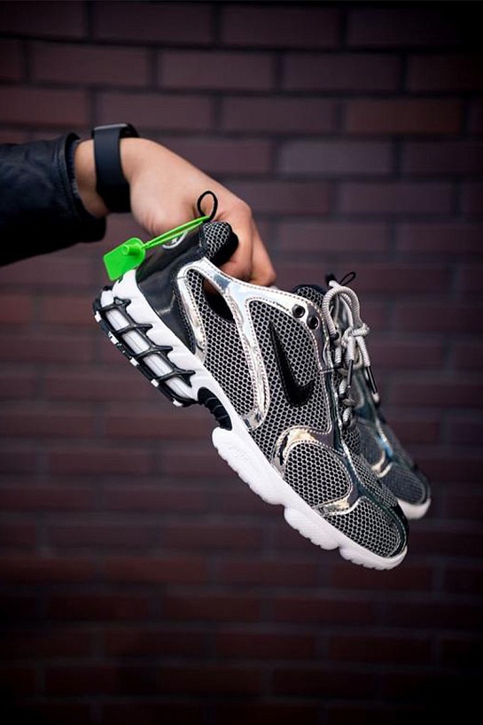 Кроссовки Stussy x Nike Air Zoom Spiridon Cage 2 Fossil