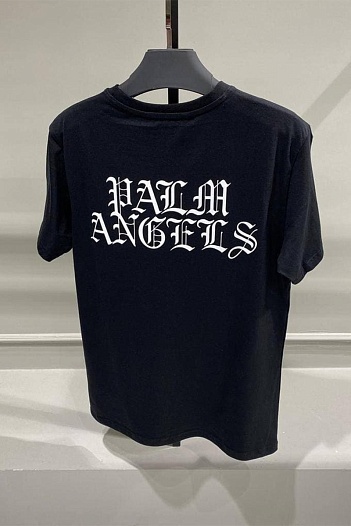 Оверсайз футболка Palm Angels "Burning Head" - Black   