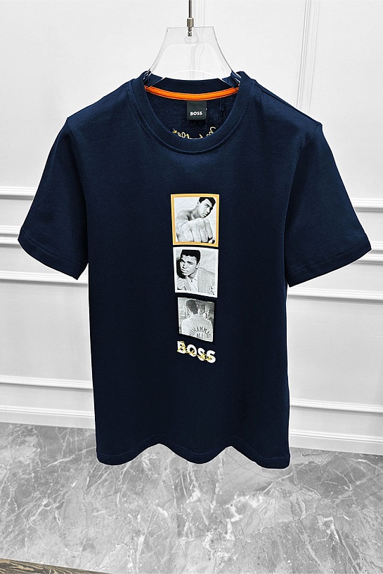 Тёмно-синяя футболка Hugo Boss Muhammad Ali