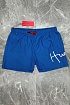 Мужские синие шорты Hugo Boss Dugo logo-embroidered