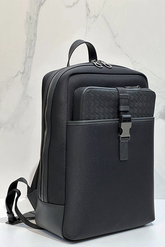 Черный рюкзак Bottega Veneta premium 36x25x15 см