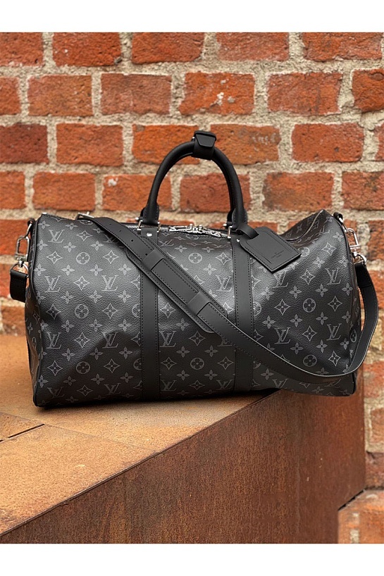 Дорожная сумка Louis Vuitton Keepall Monogram Eclipse 50x28 см
