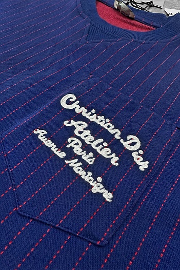 Синяя оверсайз футболка Dior   