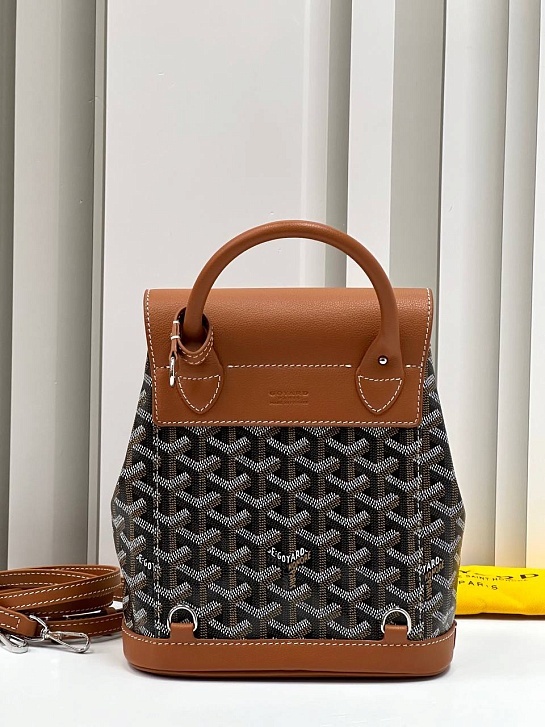 Женский рюкзак Goyard Alpin Mini Premium 23x19x9.5 см - Brown