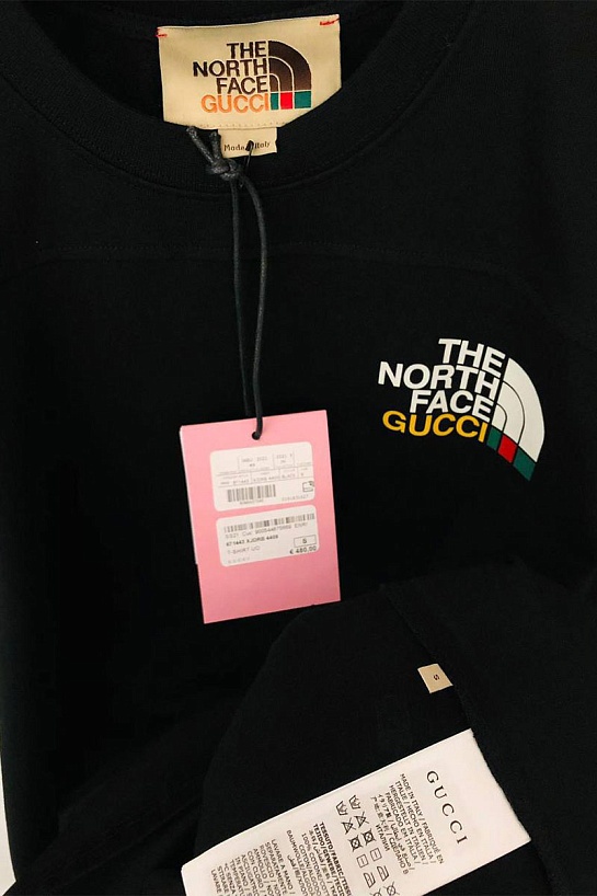 Оверсайз футболка Gucci x The North Face Collaboration landscape print - Black