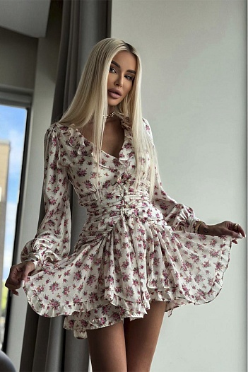 Женское платье с цветочным принтом Zimmermann premium   