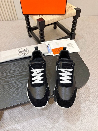 Мужские кроссовки Hermes Bouncing - Black / White   