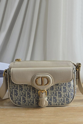 Комбинированная сумка Dior Montaigne Small 22x15 см   