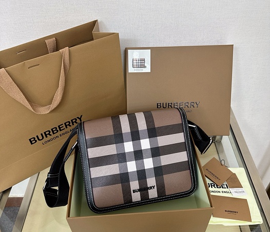 Кожаная сумка Burberry Alfred Premium 25.5x21.5x6.5 см   