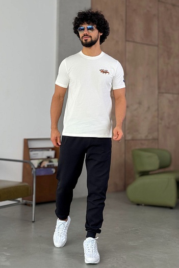 Мужская белая футболка Роlо Ralрh Lаurеn Match Club   