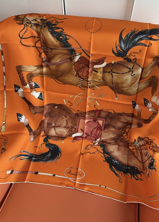Платок Hermes Grand Galop premium 88x88 см