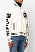 Мужской свитер на молнии Alexander McQueen белого цвета