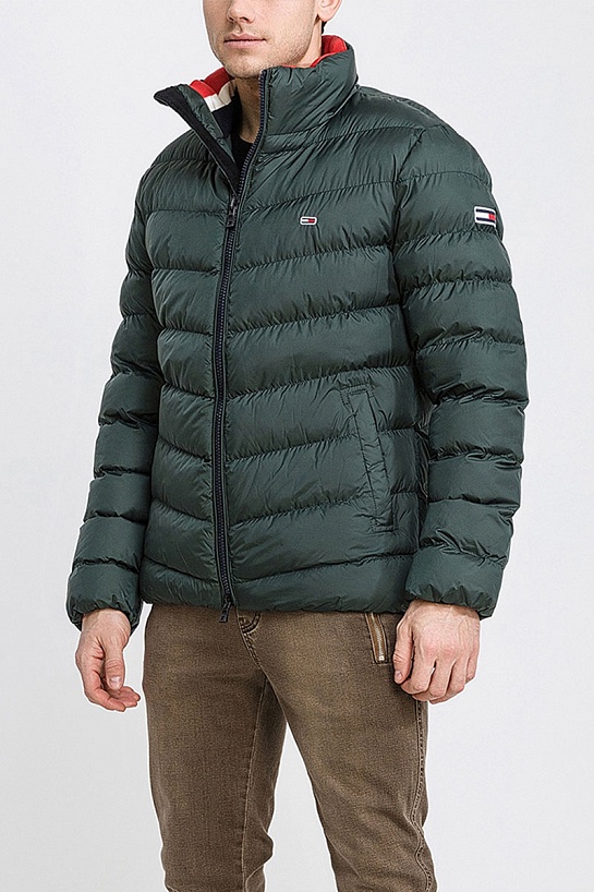 Зелёная куртка Tommy Hilfiger classic logo-patch