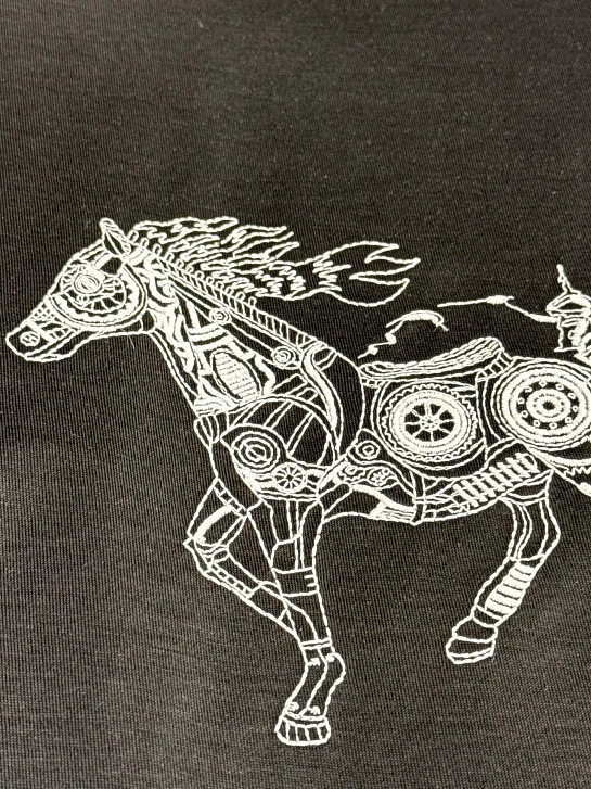 Футболка чёрного цвета Hermes Premium