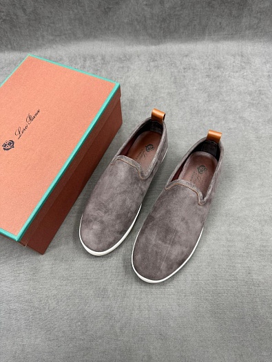 Мужские лоферы Loro Piana Venice Walk - Grey   