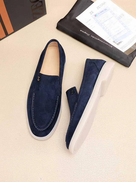 Мужские замшевые лоферы Ermenegildo Zegna