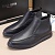 Кожаные лоферы с мехом Hugo Boss high-top - Navy